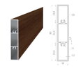 AL PLOTY BRANY LAMELA JOKEL 80x16x1,2 mm RAL LAKOVANÉ ORECH