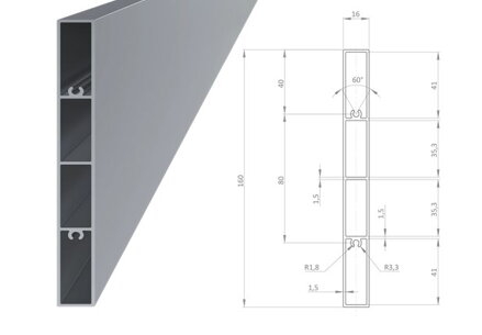 AL PLOTY JOKEL 160x16x1,5 mm