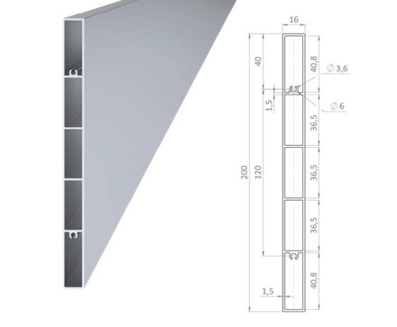 AL PLOTY JOKEL 200x16x1,5 mm