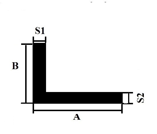 AL L 60x20x2 mm