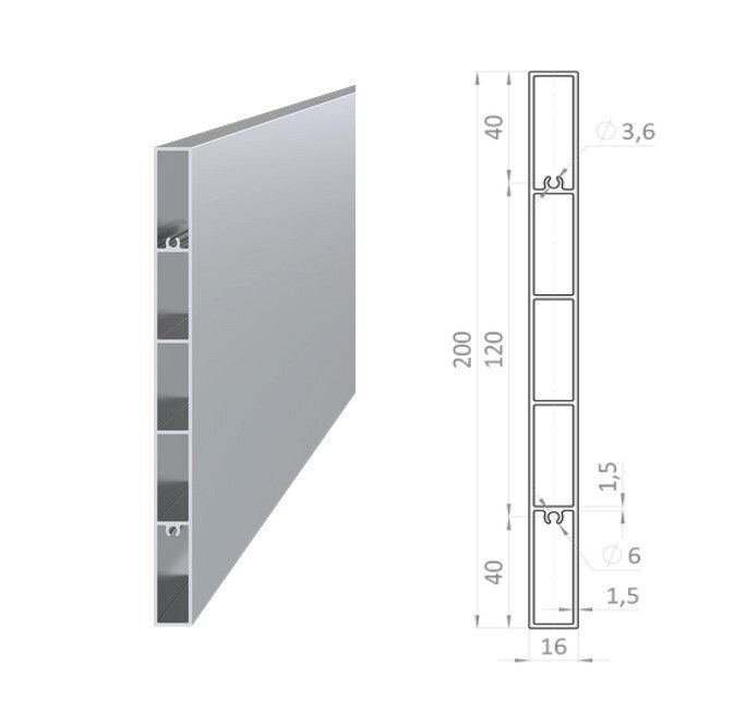 AL PLOTY BRANY LAMELA JOKEL 200x16x1,5 mm  